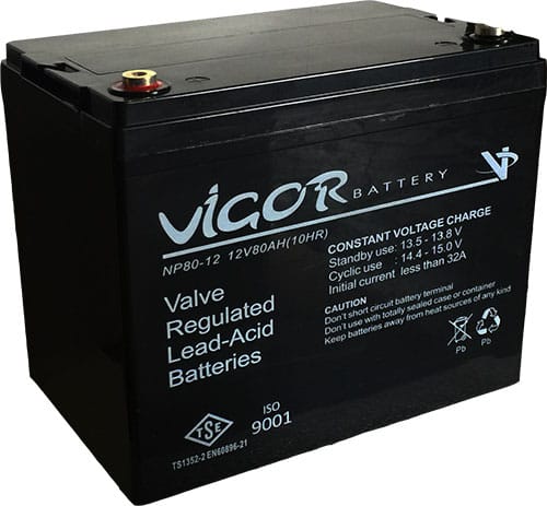 Vigor 12V 80Ah Kuru Akü